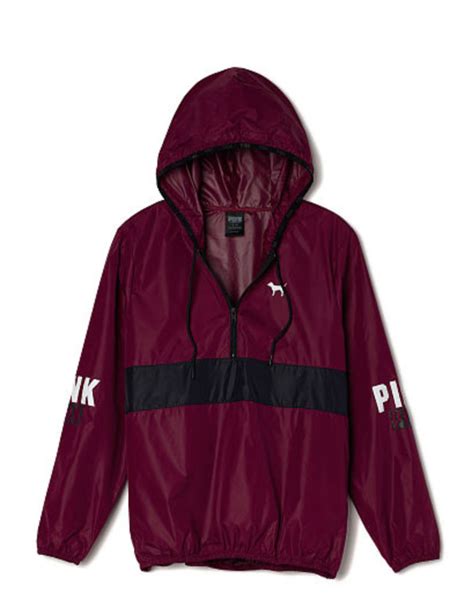 victoria secret pink windbreaker jacket